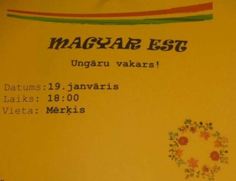 Magyar est Lettországban